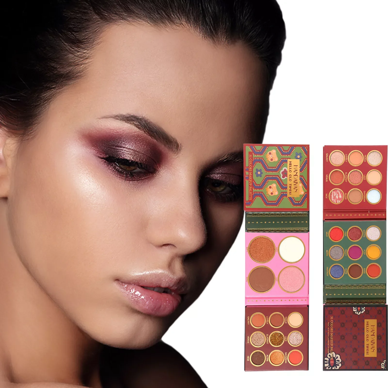 

NEW Eyeshadow Palette Makeup High Pigmented Matte Shimmer Glitter Eye Shadow Pallet 31 Colors Neutral Shades Long Lasting Waterp