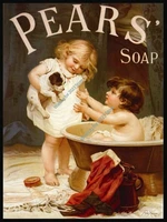 pears soap puppy bath time mini metal wall sign by vintage wall signs room decoration garage vintage