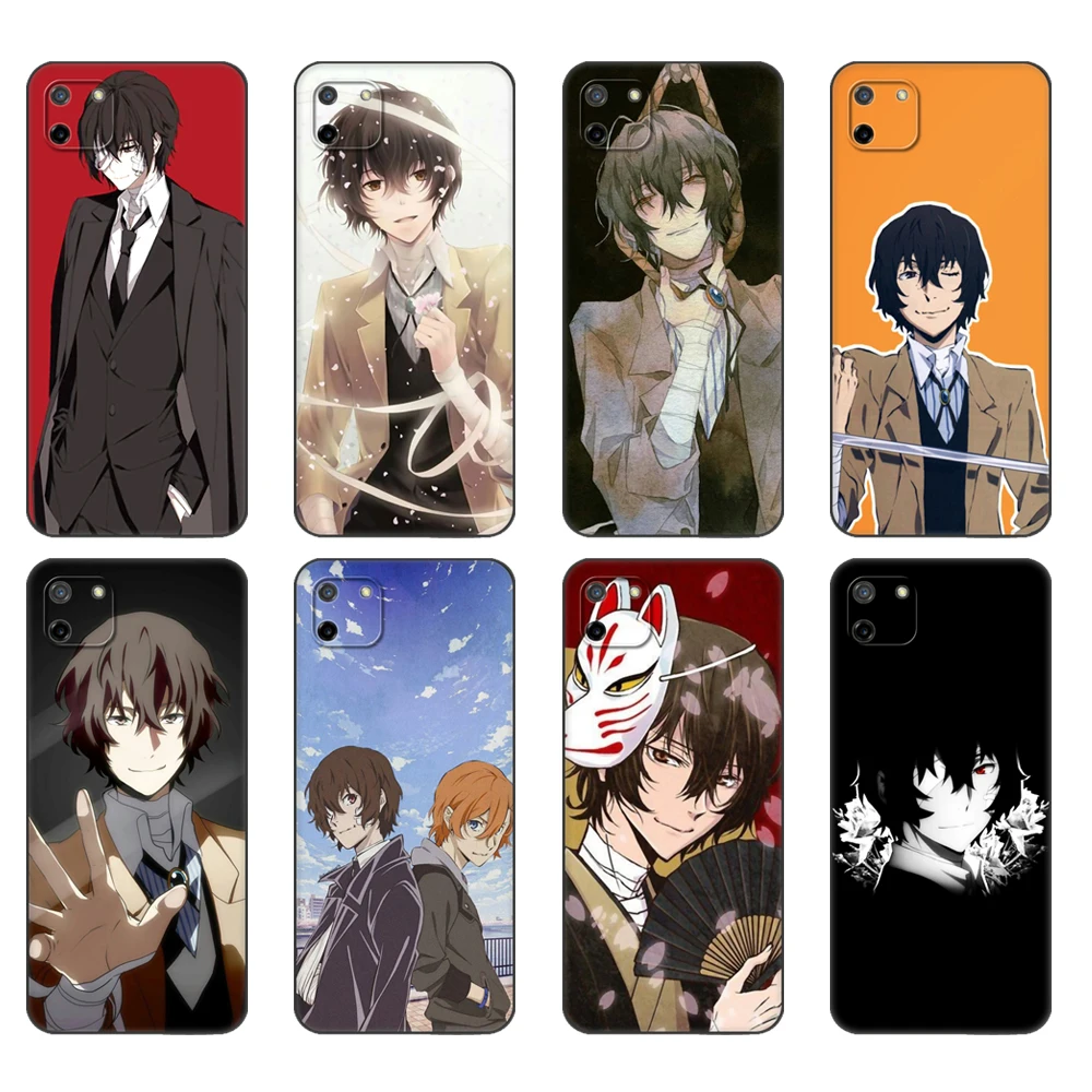 

Black tpu Case For OPPO Realme C11 Case For Realme C 11 RealmeC11 Back RMX2185 Case Cover Bungou Stray Dogs Dazai Osamu