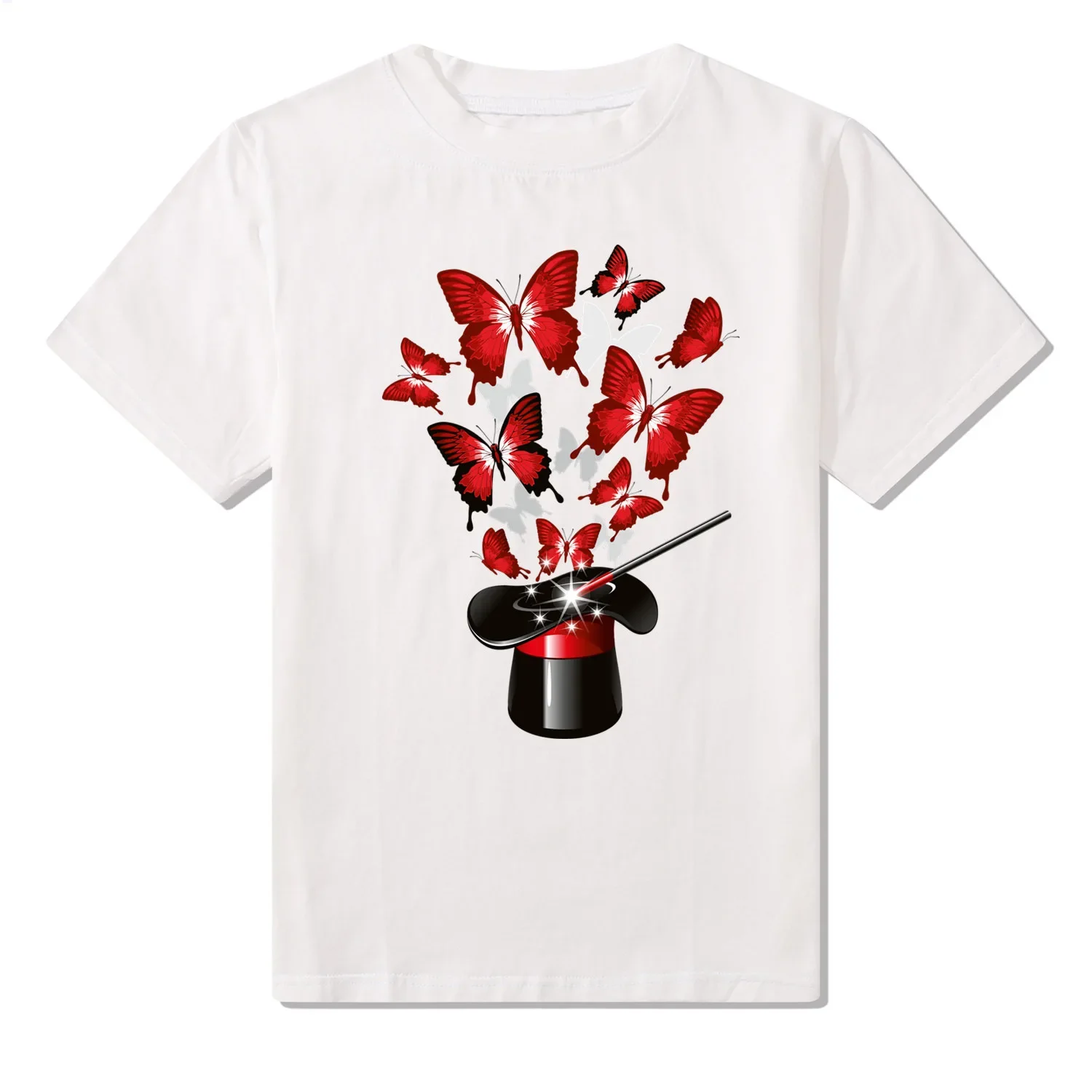 Летняя женская футболка с короткими рукавами топ красным принтом губ цельное