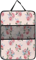 watercolour floral pattern interior accessories anti kick pads for car seatsanti scratchanti dirtysuitable for most cars