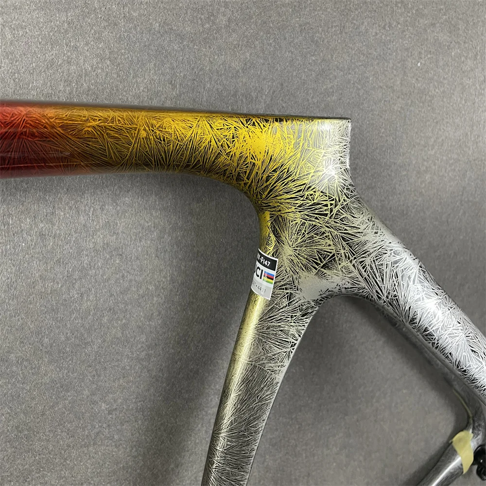 2024 новая карбоновая рама с краской UD матовая для шоссейного велосипеда трещина