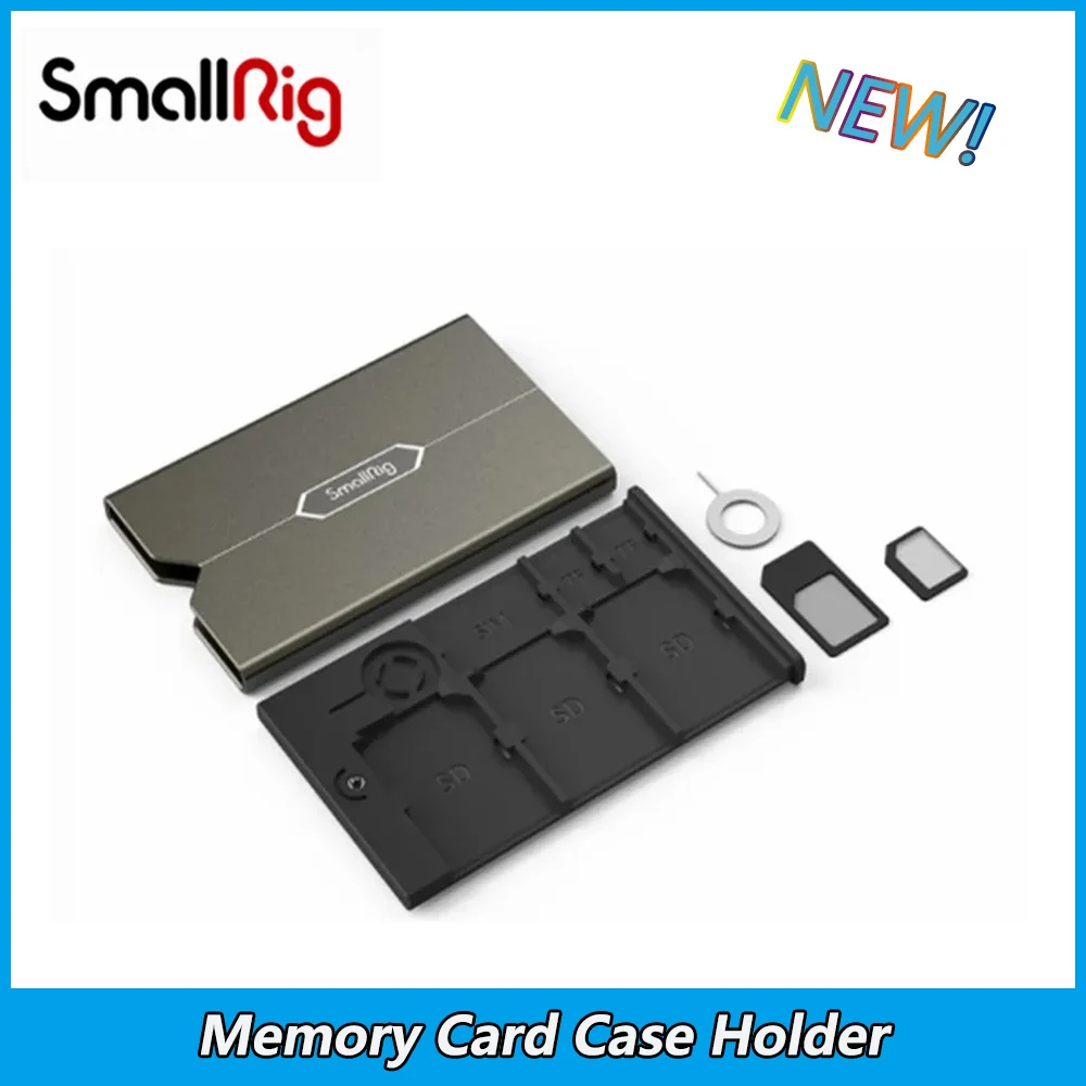 

SmallRig Memory Card Case Nti-fall and Scratch Resistance.Simple Design DSLR Camera Rig ABS+PC Material 2832