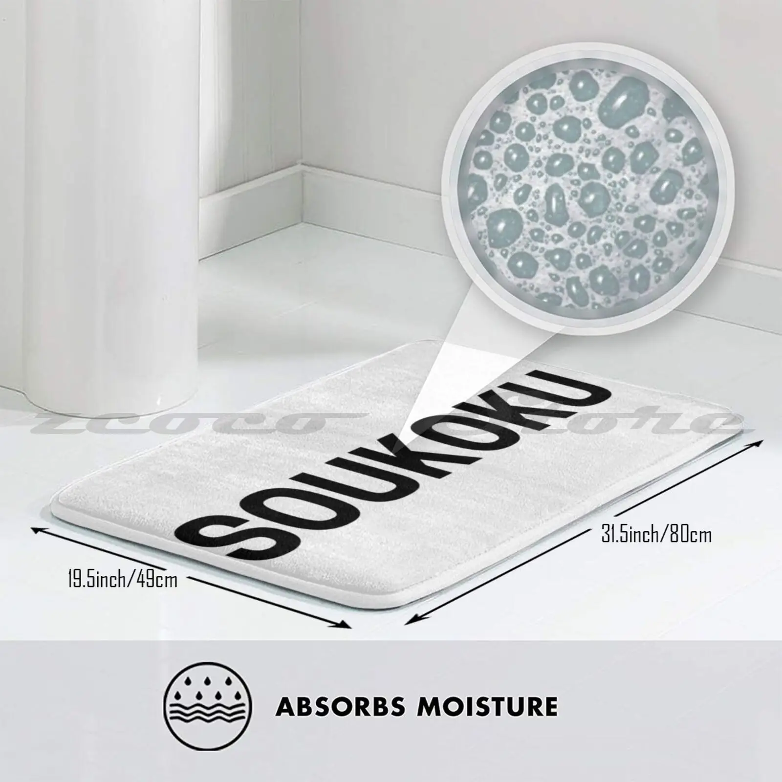 Мягкий коврик Soukoku для двери нескользящий поглощения воды Bsd Bungo бродячие псы Bungou