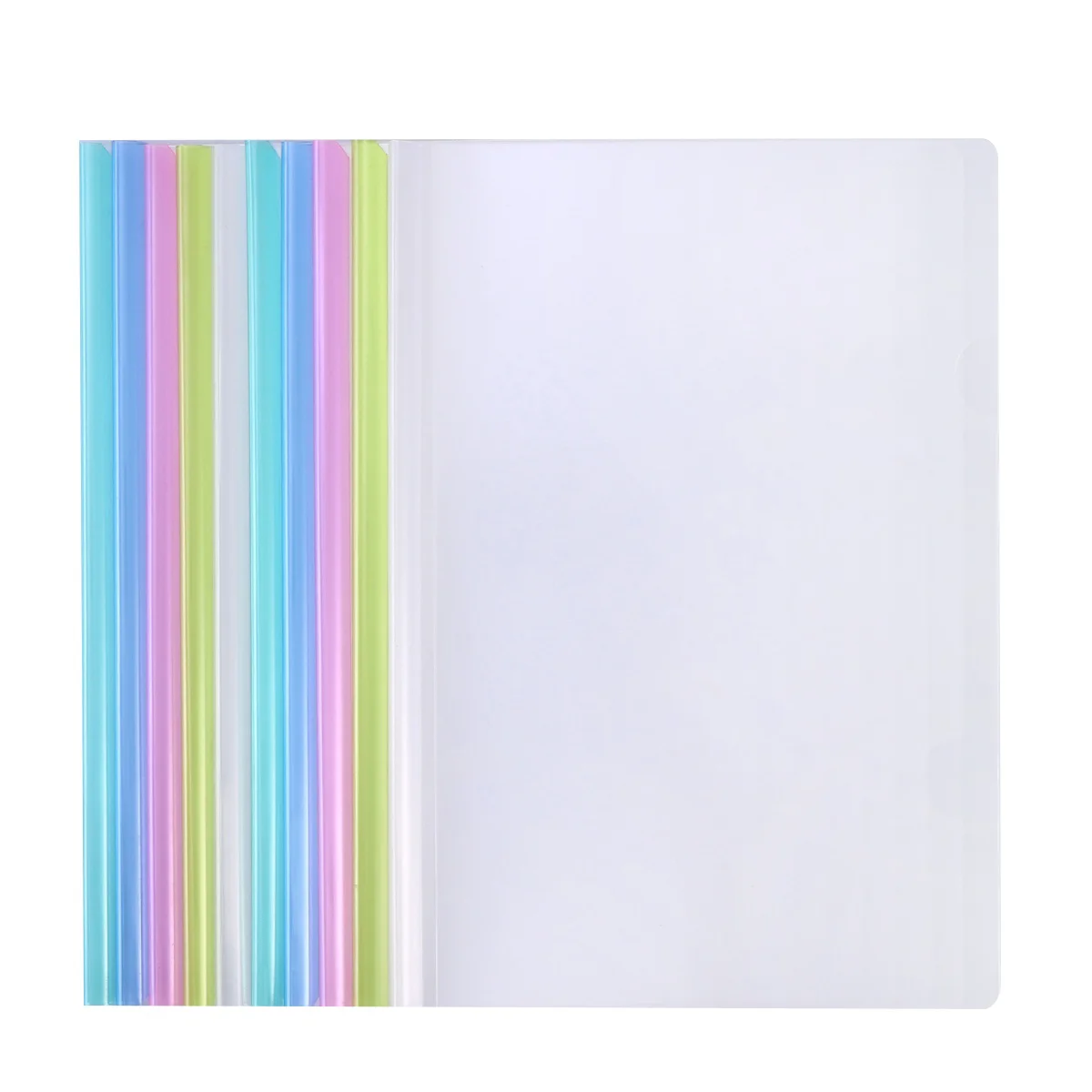 

10pcs Transparent File Folder Sliding Covers for A4 Display Cover Organizer Binder