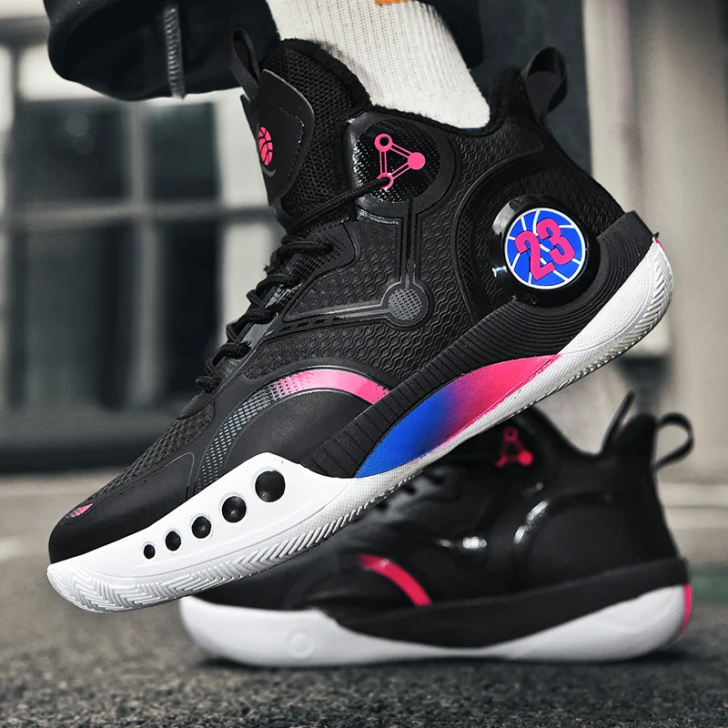 

Новинка Зима 2022, Баскетбольная обувь, термальные удобные мужские баскетбольные кроссовки, высокие кроссовки, модные женские уличные кроссовки