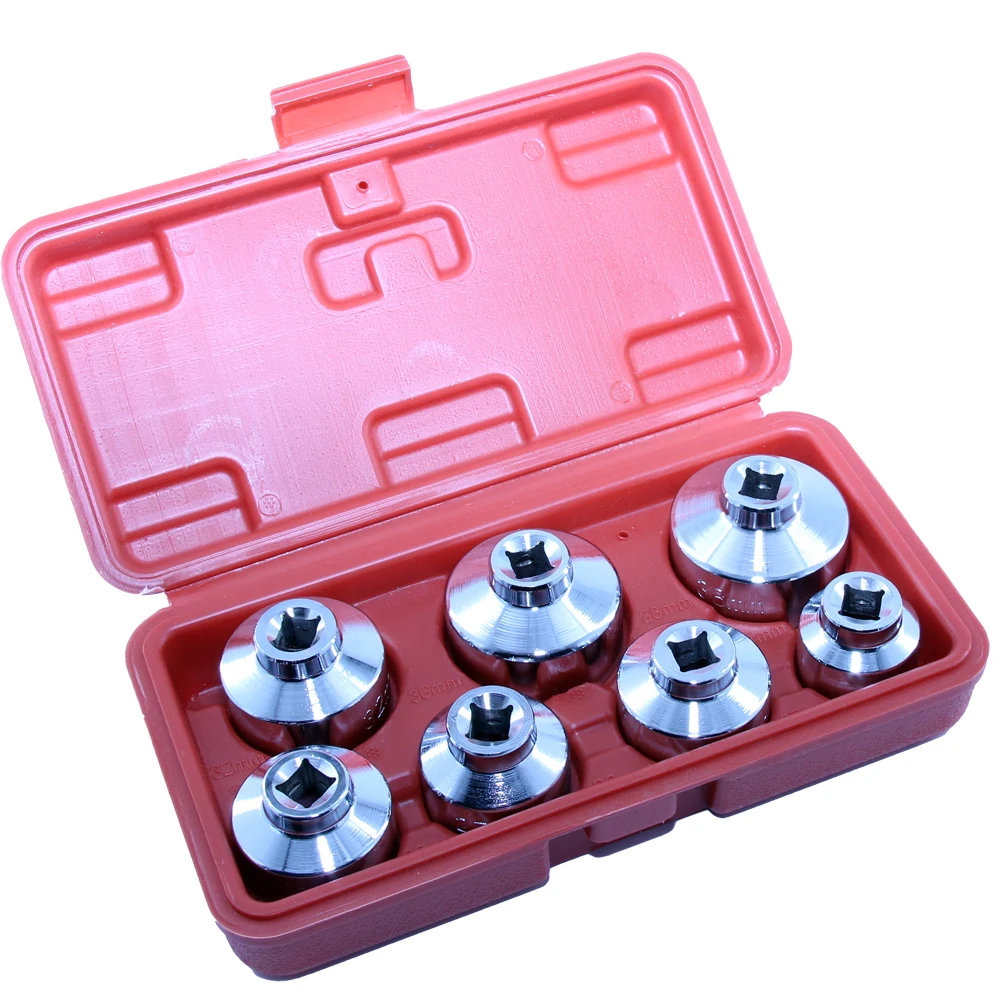 Cap Wrench Tool Kit Socket Set Includes 24mm,27mm,29mm,30mm,32mm,36mm,38mm