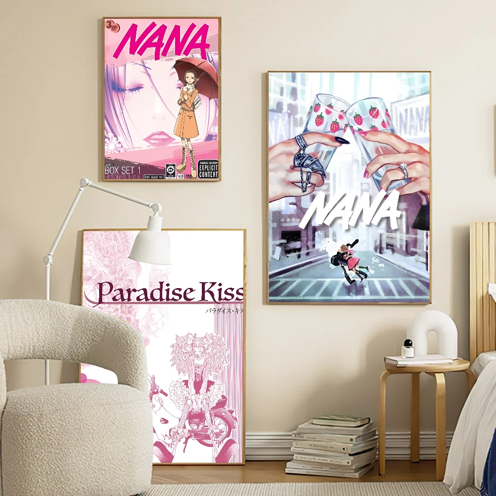 Японское классическое аниме NANA DIY липкий постер ретро наклейка из крафт-бумаги