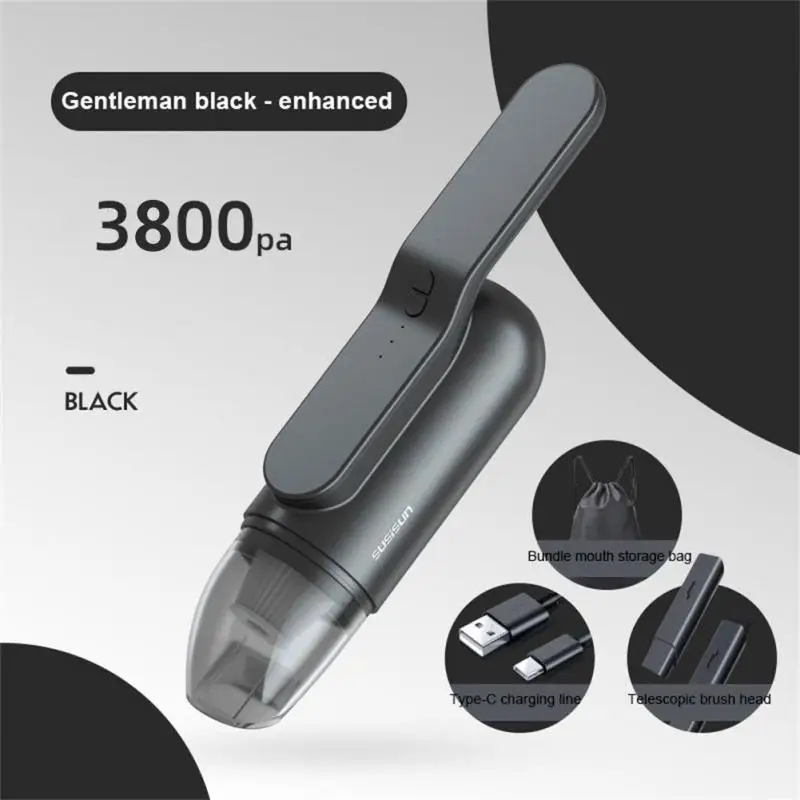 

Car Vacuum Cleaner 3800Pa Suction Rechargeable Wireless Portable Handheld Vacuum Auto Interior Cleaning Tool Mini Vacuum Cleaner