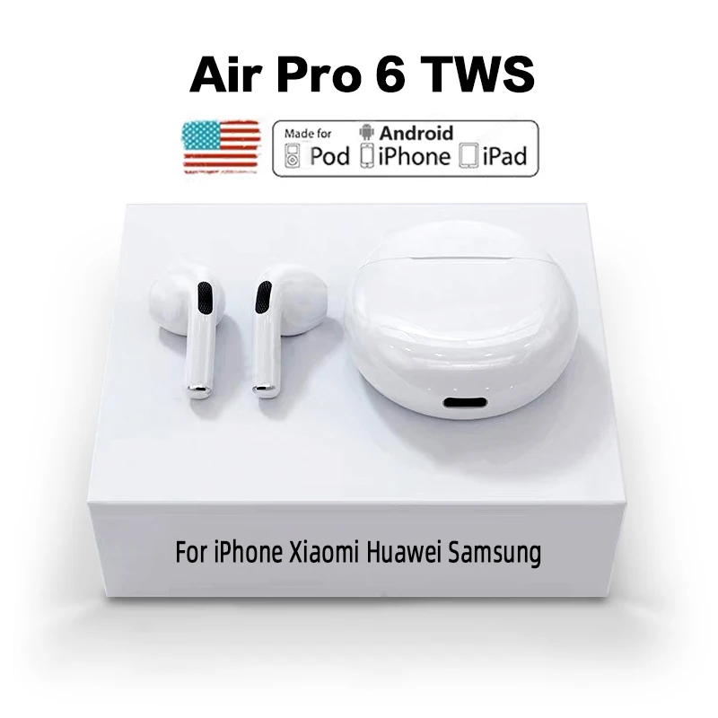 

Original Pro 6 4 TWS Wireless Touch Control Headphones Bluetoot 5.0 Earphones Sport Earbuds Handsfree Mini Pro 6 4 Headset Stere