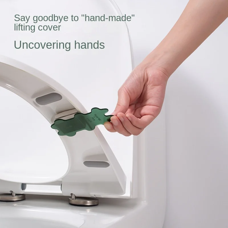 

Nordic Toilet Seat Lifter Sanitary Closestool Seat Cover Pasted Lift Handle Seat Cover Lifter Bathroom Cleaning Accessories