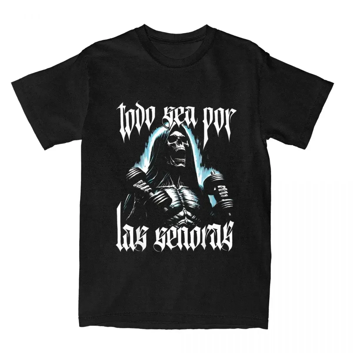 LE мужские футболки Calacas Chidas Gym Todo Sea Por Las Senoras хлопковый топ в стиле хип-хоп унисекс