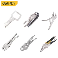 deli 1 pcs 9101118 household multifunctional locking plier cr v steel material electrician portable repair hand tool pliers