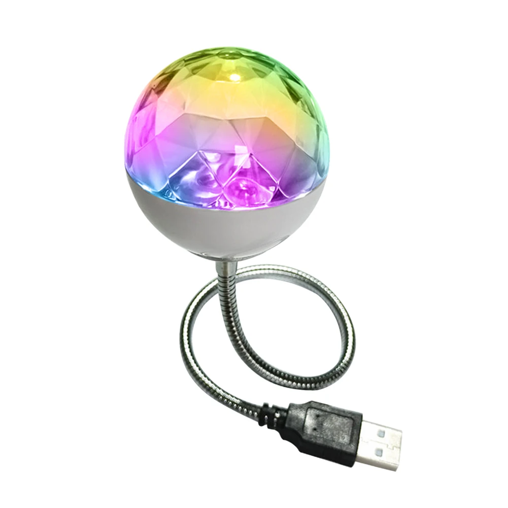 

Светодиодная проекционная лампа для детской, спальни, дома, вечевечерние, Декор, вращающийся шар, USB диско, сценический бар, светильник
