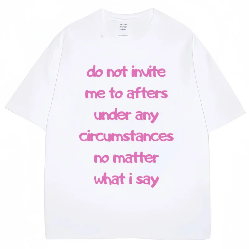 Женская футболка с коротким рукавом и надписью Do No invte Me