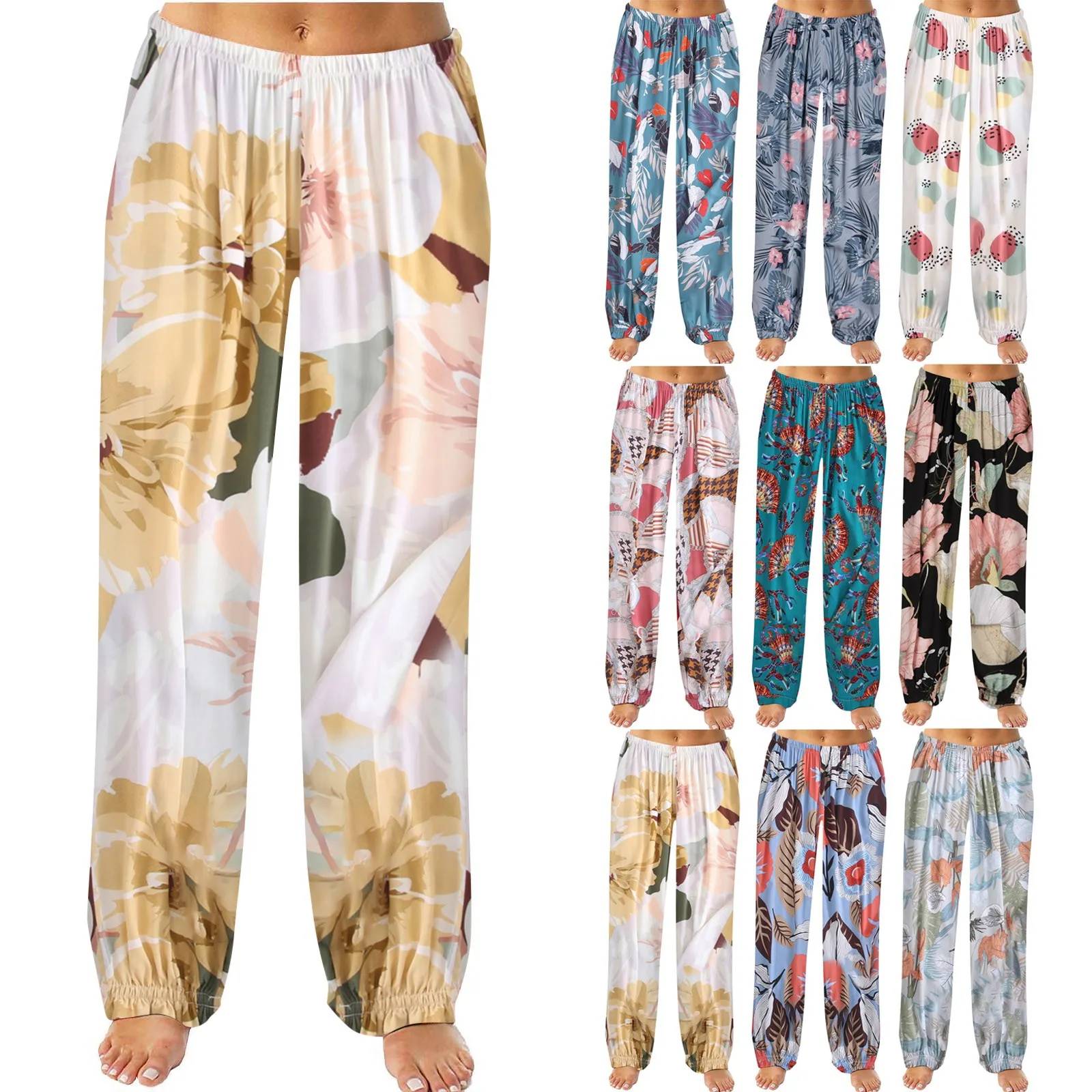 

Женские осенне-зимние брюки в клетку с принтом, длинные брюки, женские брюки