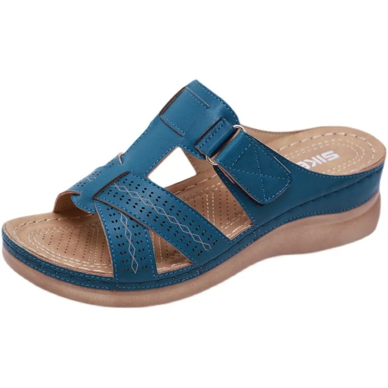 

Freetie Slippers Women's Summer Wear Thick Soled Sandals 2022 New Soft Leather Anti Slip Shoes Large Official Store