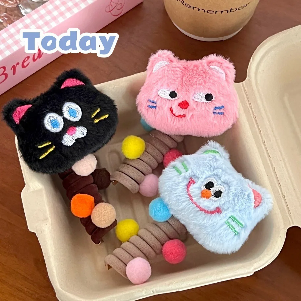 Модная мультяшная телефонная проволока веревка для волос прямая эластичная