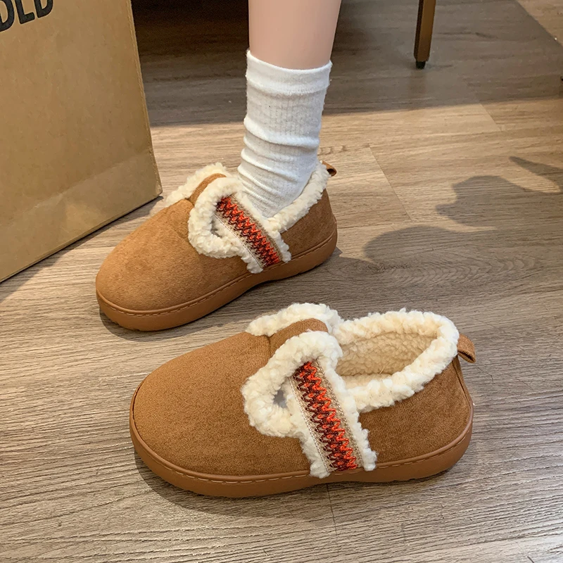 Классические женские ботинки на платформе с круглым носком новинка 2024 зимние