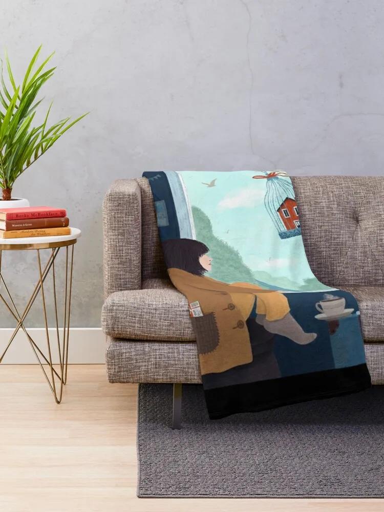 Де дом для экспат. Декоративное одеяло. Лохматое одеяло в стиле манга.