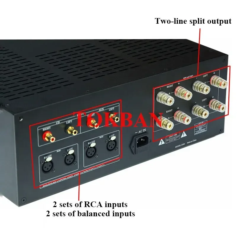 Tokban Accuphase E900 Усилитель мощности 300 Вт * 2 Поддержка высокой RCA XLR Сбалансированный