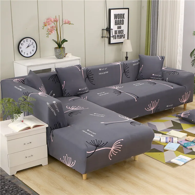 

Elastic Sofa Cover For Living Room Adjustable Floral sofas Chaise Covers Lounge Sectional Couch Corner Sofa Slipcover