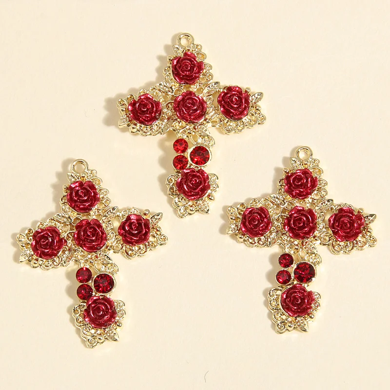 4 шт., эмалевые подвески для ожерелий, 37x29 мм