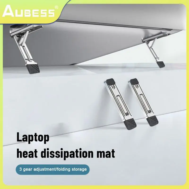 

Holder Adjustable Convenient Notebook Riser Bracket Mini Portable Folding Laptop Stand For Keyboards Mobile Phones Zinc Alloy