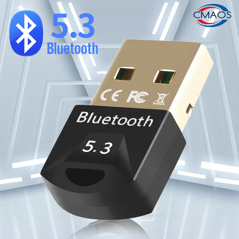 

Bluetooth Adapter for Pc Usb Bluetooth 5.3 Dongle Bluetooth 5.0 Receiver for Speaker Mouse Keyboard Music Audio Transmitter