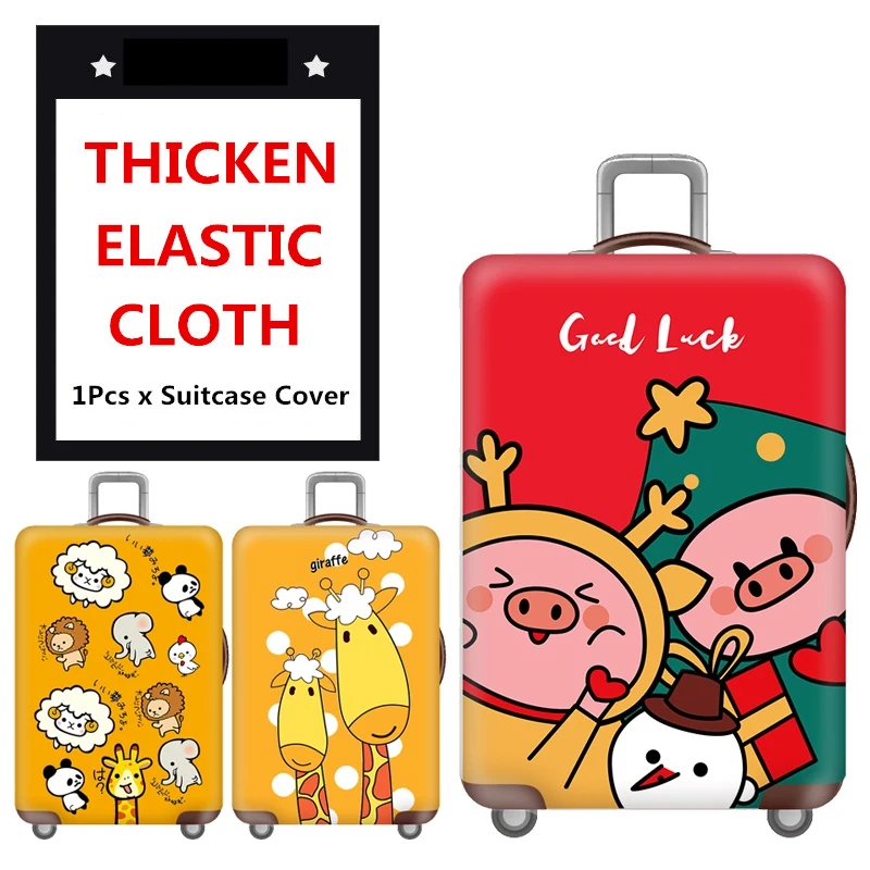 

27-29inch Cartoon Cute Design Luggage Protective Cover Travel Suitcase Sheath Elastic Dust Cases Travel Accessories Supplie Item