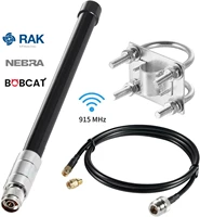 8dbi 915mhz lora antenna kit long range gateway for helium rak hotspot hnt mine n male connector rg58 cable cellular amplifier