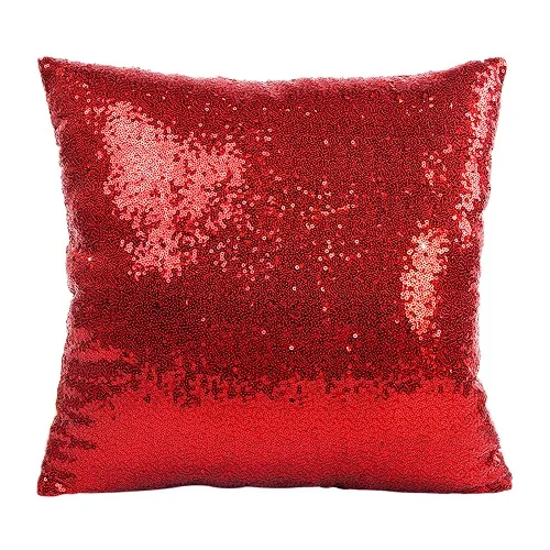 

40X40cm Sequins Gold Silver Blue Champagne Pillow Case Luxury Sofa Glitter Square Zipper Cushion Cover Pillowcase for Home Decor