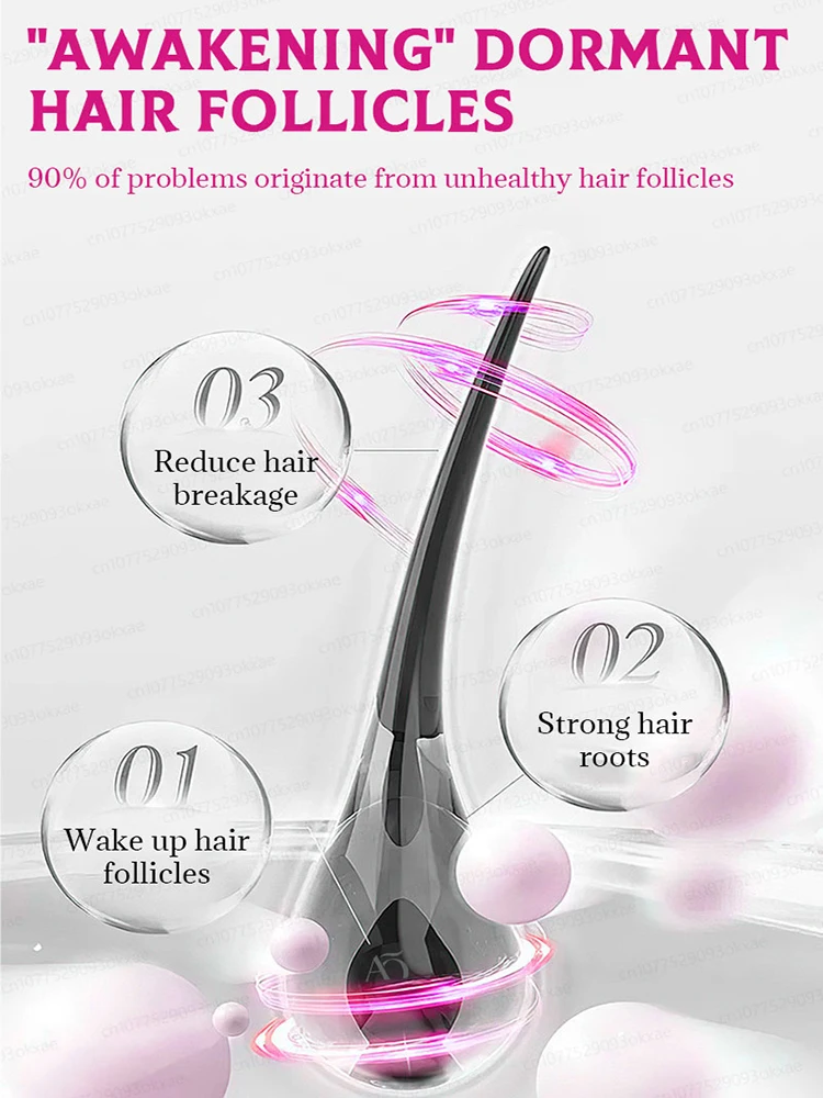 Массаж и расслабляет кожу головы для снятия стресса выпадения волос.