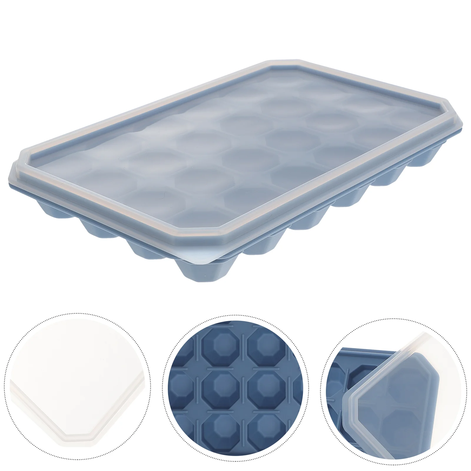 

Ice Cube Tray 24 Grid Silicone Ice Cube Tray Mold with Lid Silicone Mold