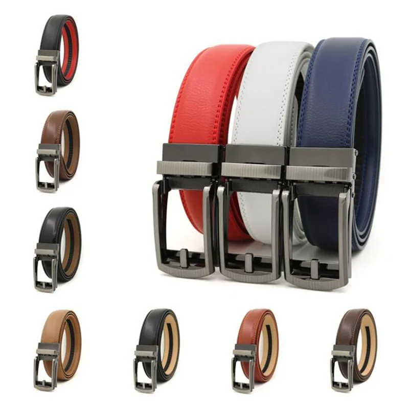 Genuine Leather  Fashion Belt Men's Belt Man Designer Belts Automatic Buckle Belts For Men Cow Leather