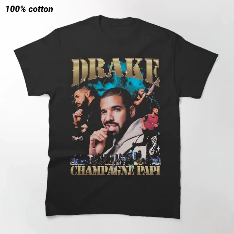

Rapper Drake T Shirt Men Women Fashion T-shirts Cotton Tshirt Kids Hip Hop Tops Tees Boy Tees Men's Clothing Rock