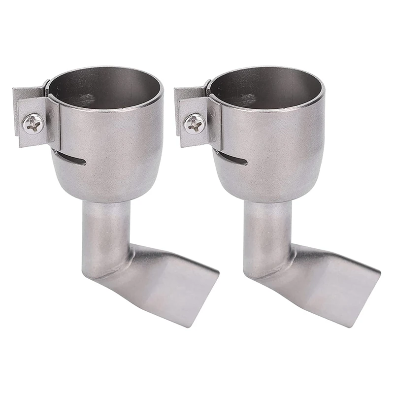 

2Pcs Welding Gunnozzle 120 Degree Stainless Steel Flat Nozzle Welder Tips For Vinyl PVC Plastic