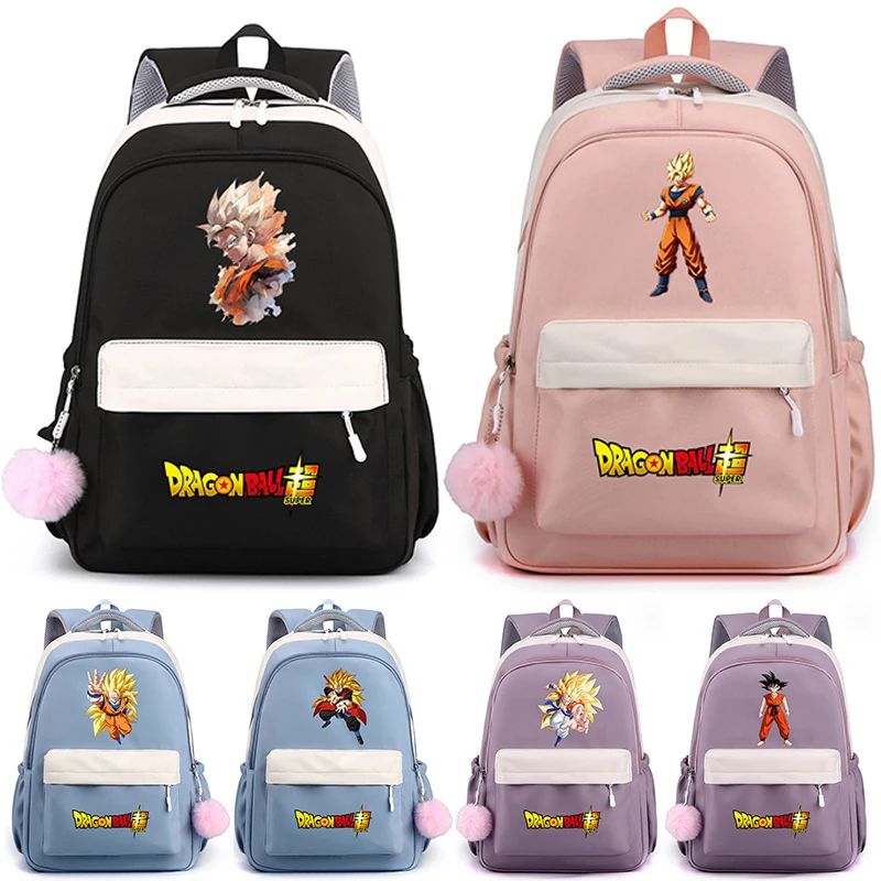 Рюкзак с аниме Драконий жемчуг для девочек и мальчиков школьный ранец учеников