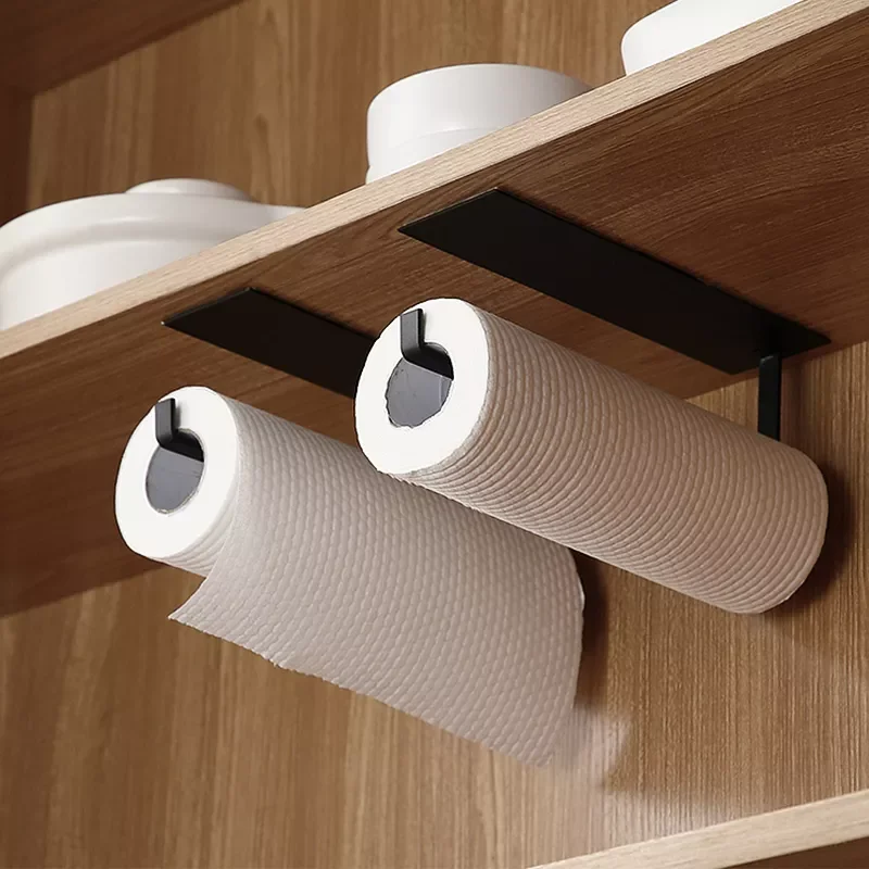 

Paper Towel Holder Hooks Kitchen Storage Organizer Gadget Set Tools Cabinet Utensil Things Accessories Supplies