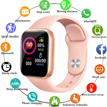 Smart Watches Men Women Smartwatch Heart Rate Step Calorie Fitness Tracking For Apple Android 1