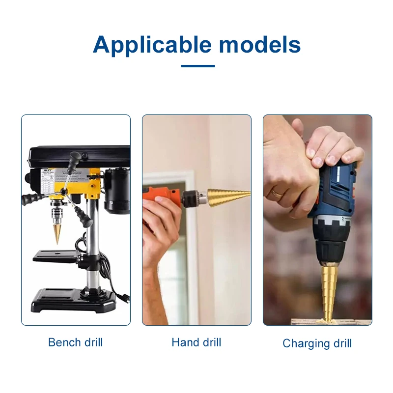 Ступенчатое сверло с титановым покрытием быстрорежущий инструмент для