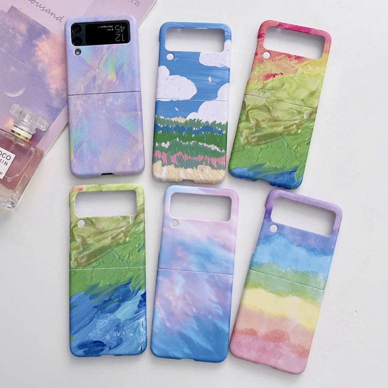 

Чехол-книжка для Samsung Galaxy Z 4, с рисунком маслом