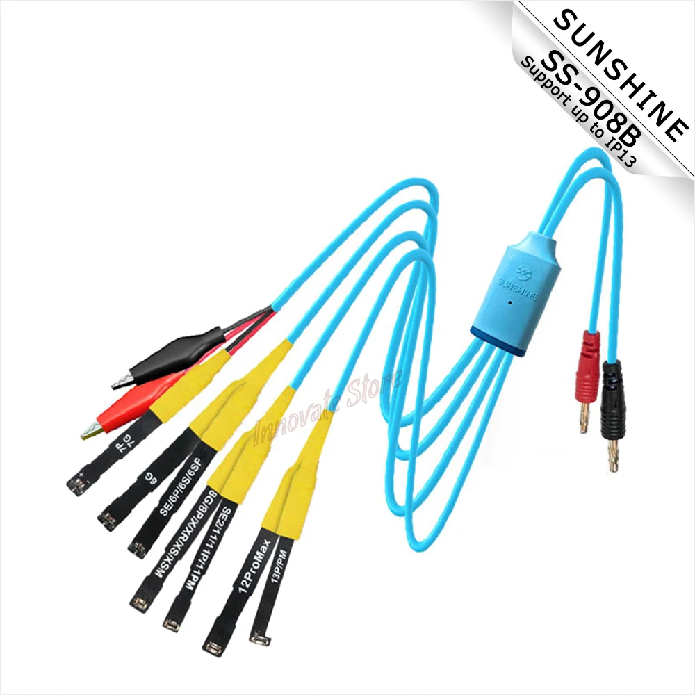 

SUNSHINE SS-908B Supply Test Cable DC Power Control Test Cable For iPhone 6G 6P 6S 6SP 7G 7P 8G 8P X XS MAX 11 12 13 Series