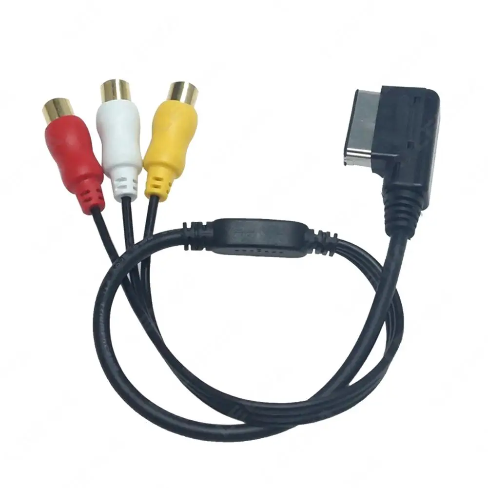 

1 шт. автомобильный Rca Aux входной провод Mdi/ami к 3-полосному Rca женскому аудиокабелю Aux аудио кабель адаптер модифицированные аксессуары Прямая ...