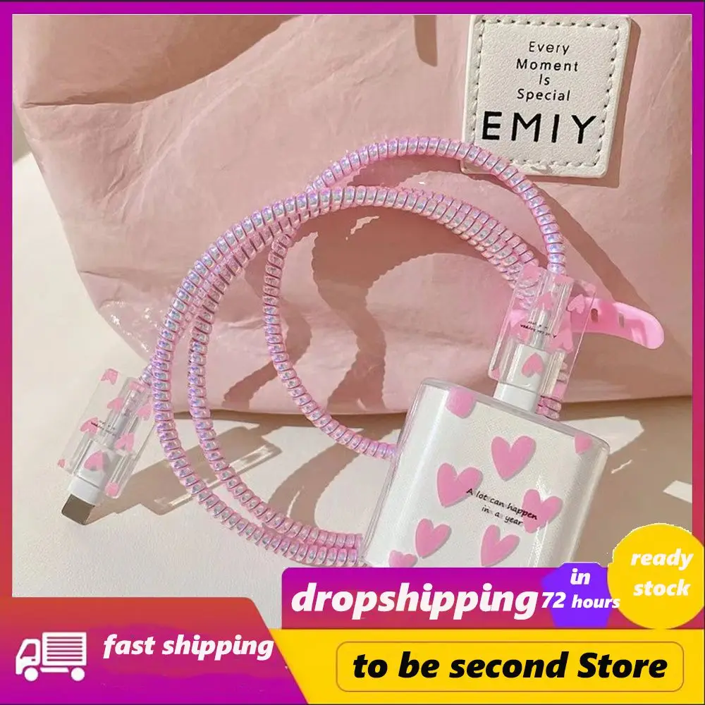 

Tpu Convenient Wire Protector 1 Pcs Mobile Phone Charger Cover Changeable Chargers Protector For Iphone For Apple Cute Portable