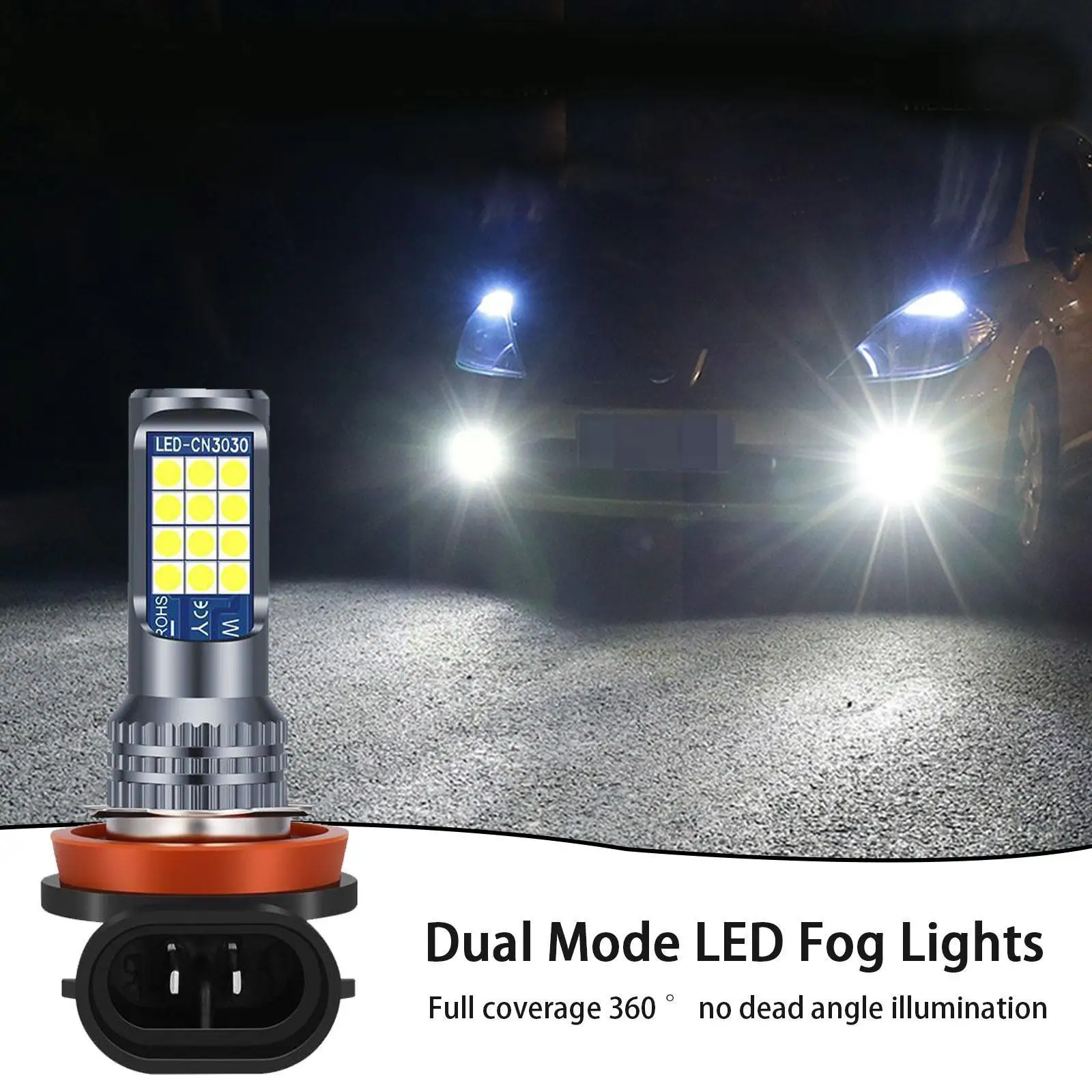 

1pc 35W H7 LED Lights Bulb Fog Lamp H2G9