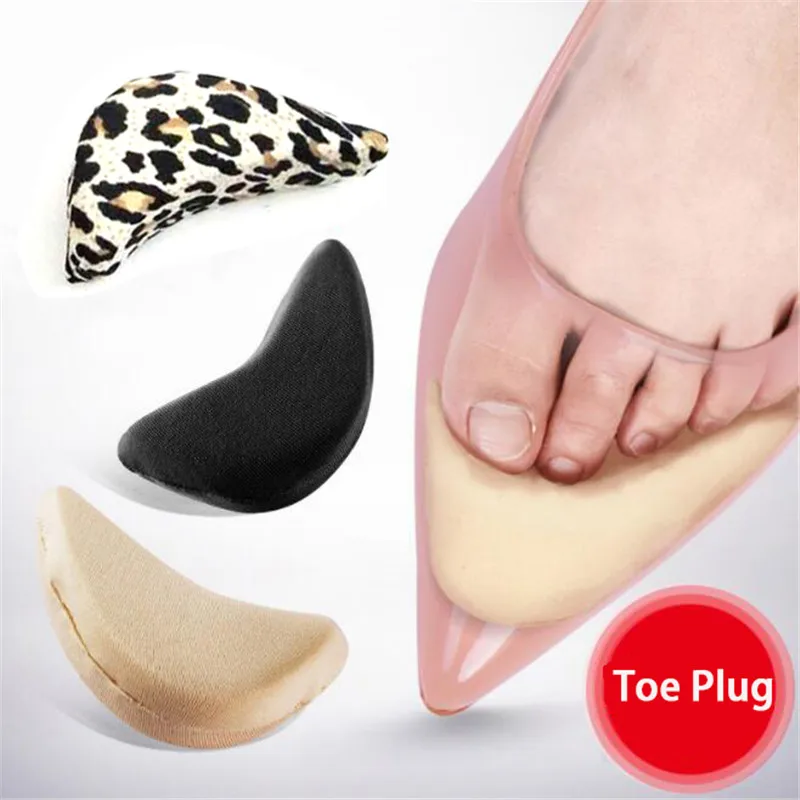 

Forefoot Insert Pad For Women High heels Toe Plug Half Sponge Shoes Cushion Feet Filler Insoles Anti-Pain Pads Size Reducer