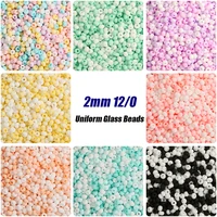 500pcs 2mm japan macaroon color frosted glass beads 120 matte opaque spacer seed beads for jewelry making diy handmade sewing