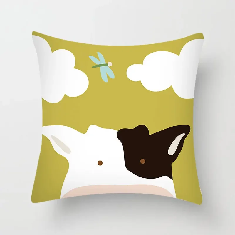 Симпатичная наволочка с мультяшным принтом для спальни подушка из полиэстера Dofa