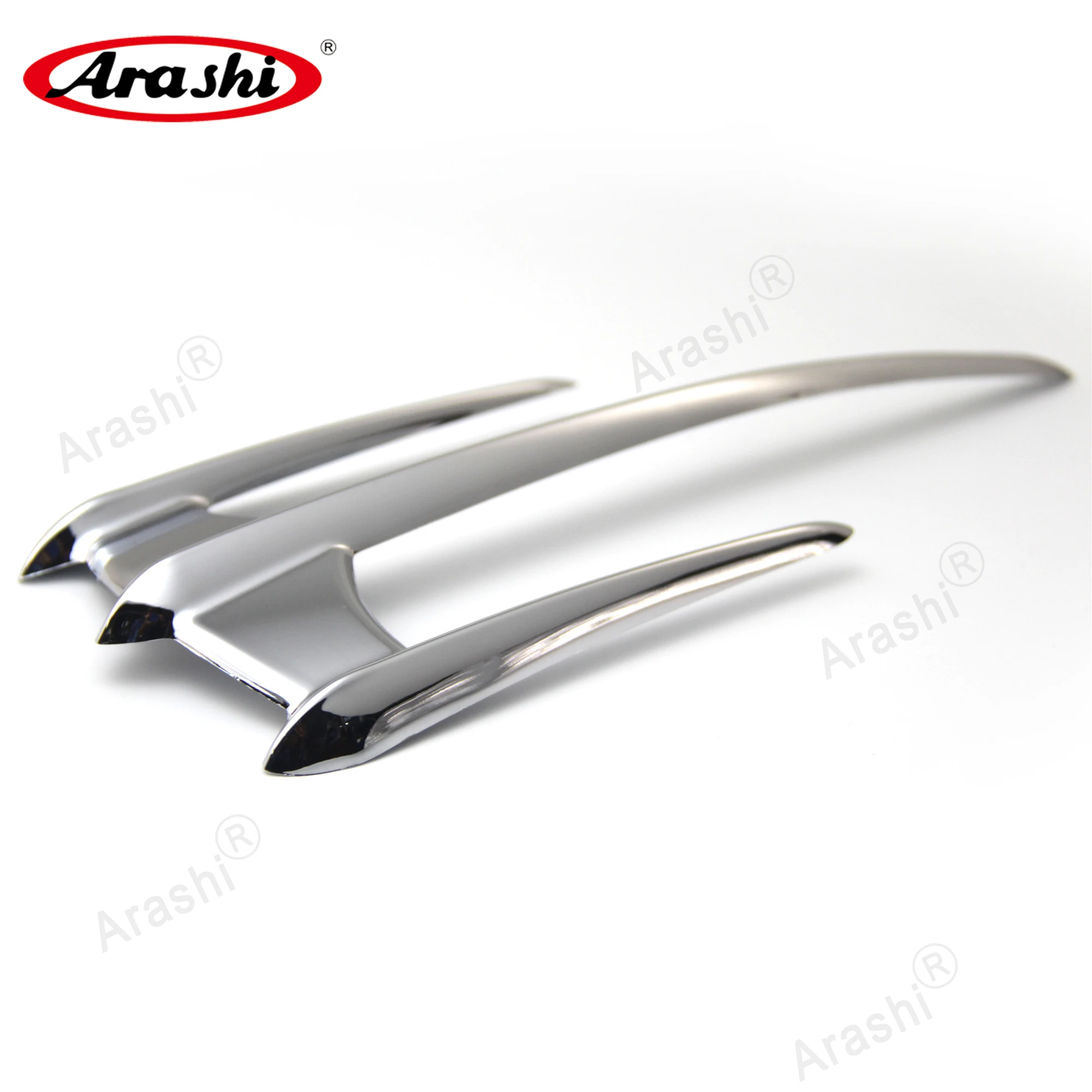

ARASHI Chrome Wider Style Fenders Trim Decal Sticker For YAMAHA V Star 1300 / 1100 / 650 Road Star / Roadliner / Stratoliner